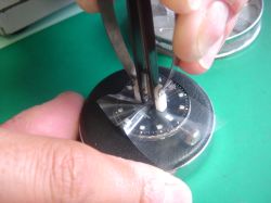 針を外すところ